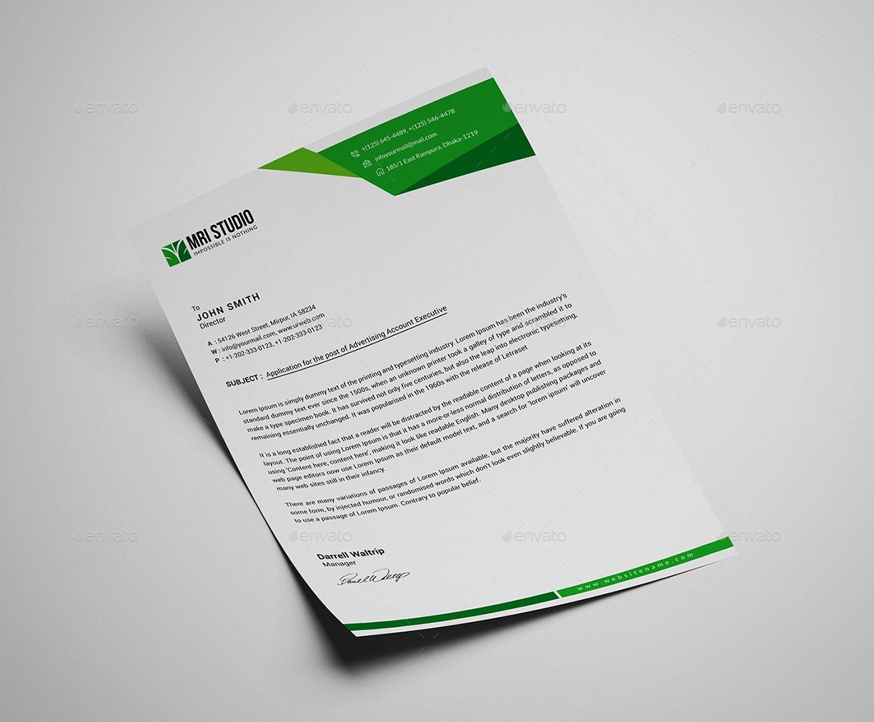 Letterhead Pad by mrikhokon GraphicRiver